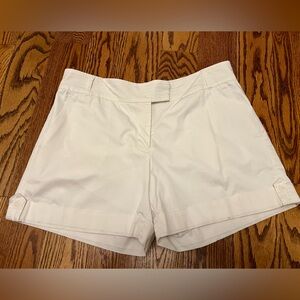 White House Black Market White Lined Cuffed Shorts- Size 14